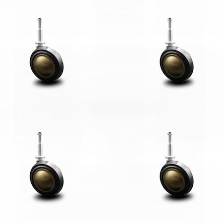 Service Caster 2.25 Inch Windsor Antique Soft Tread Ball Caster - Grip Neck Stem-SCC, 4PK SCC-GN01S214-DCR-WA-4